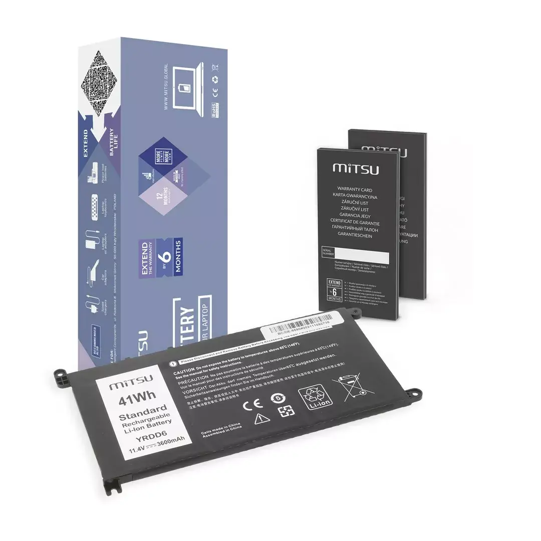 MITSU akumulators Dell 5481/5590 3600mAh 11.4V Photo 5