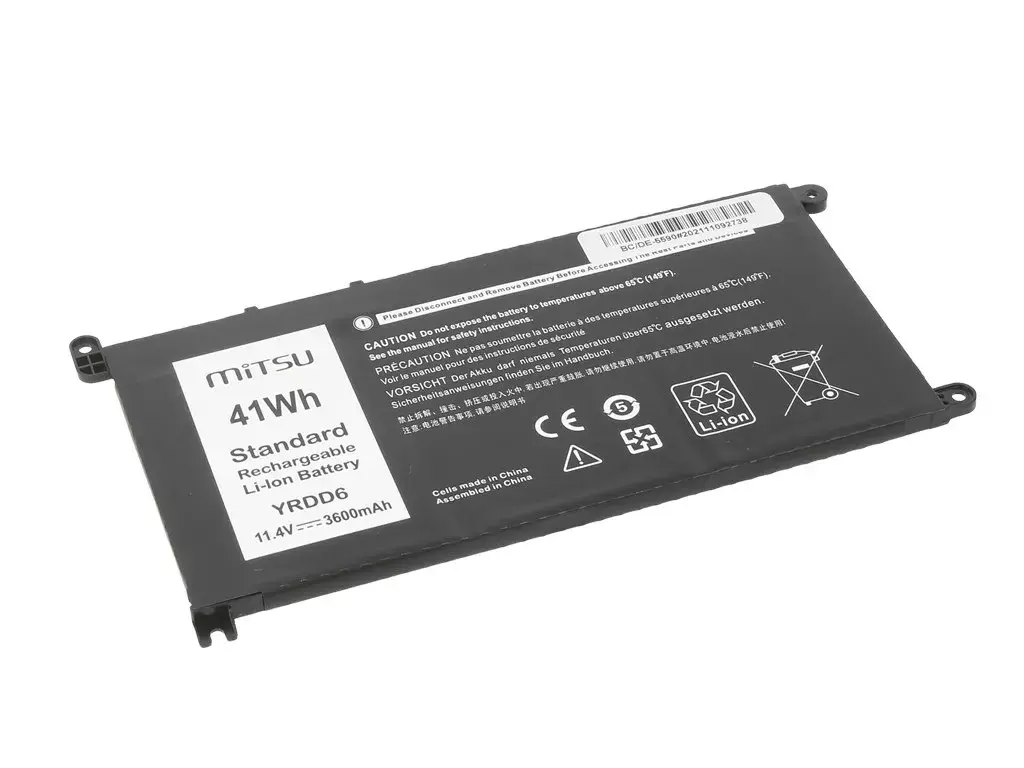 MITSU akumulators Dell 5481/5590 3600mAh 11.4V Photo 7