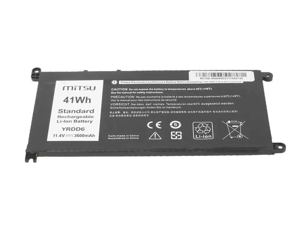 MITSU akumulators Dell 5481/5590 3600mAh 11.4V Photo 4