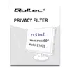 Frameless privacy filter QOLTEC 51055 for 21.5" LCD Photo 2