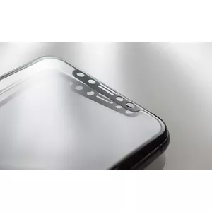 Защитное стекло 3MK HardGlass MAX для iPhone X, чёрное, полноэкранное закалённое 9H
