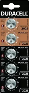 Poga tipa baterija Duracell CR2025 3.0V litija — 5 gab. iepakojums