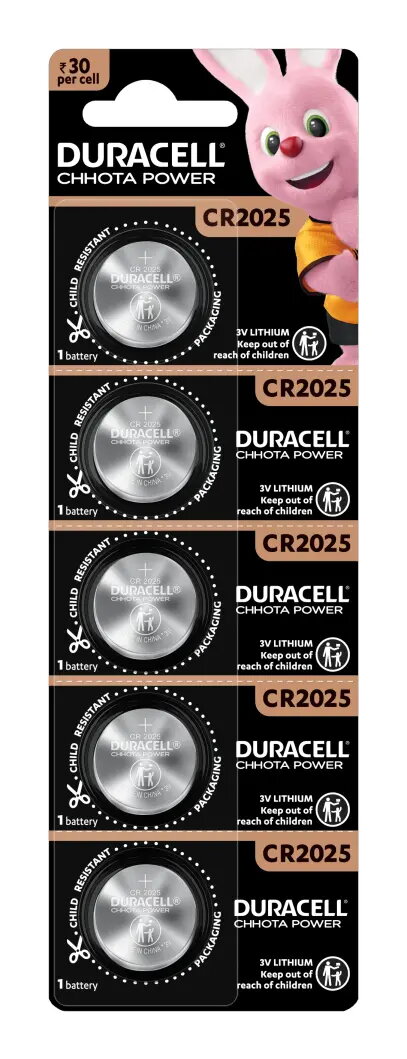 Duracell 071841 CR2025 Litija vienreizlietojamā pogu