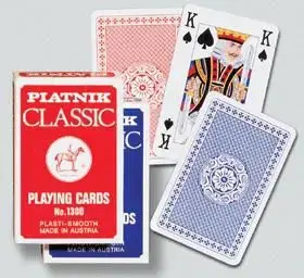 Playing cards Piatnik KARTY POJEDYŃCZE 1300 — single deck, standard card size