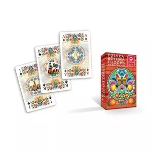 Kāršu komplekts Cartamundi Polish Folk Art — komplekts CM-1289000488, tradicionālie poļu motīvi