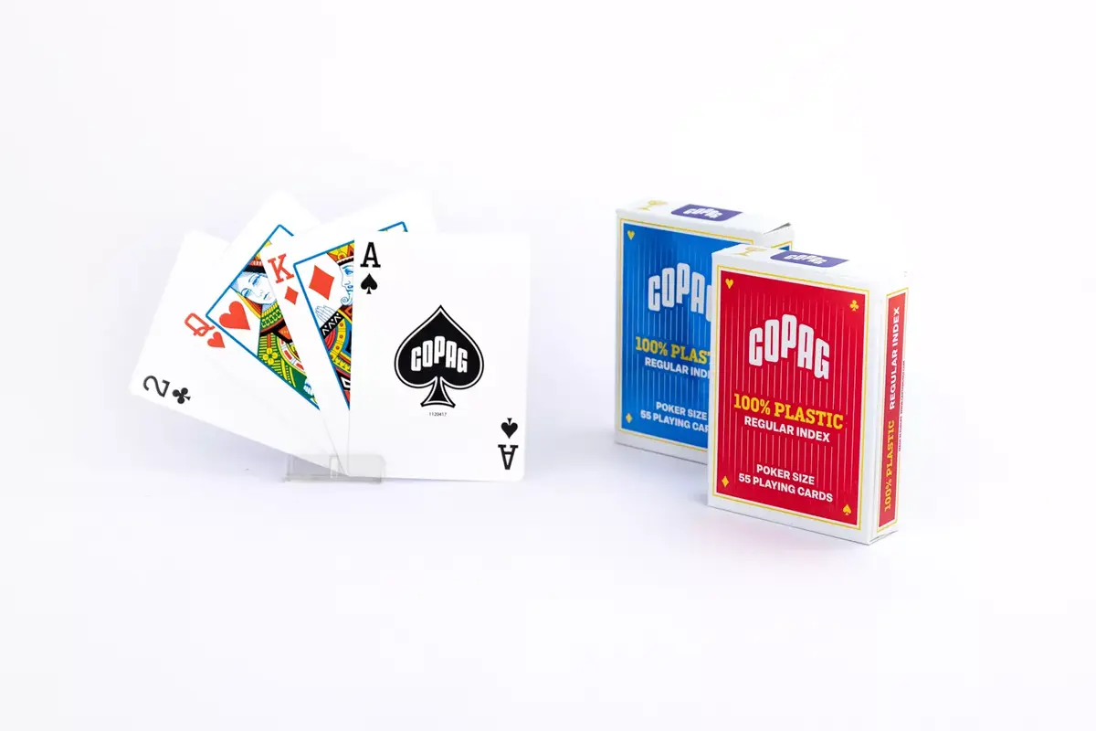 Игральные карты Copag Regular Face 2 Index TBX Red Photo 2
