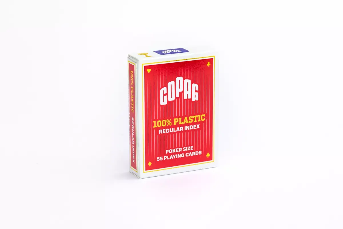 Игральные карты Copag Regular Face 2 Index TBX Red Photo 6