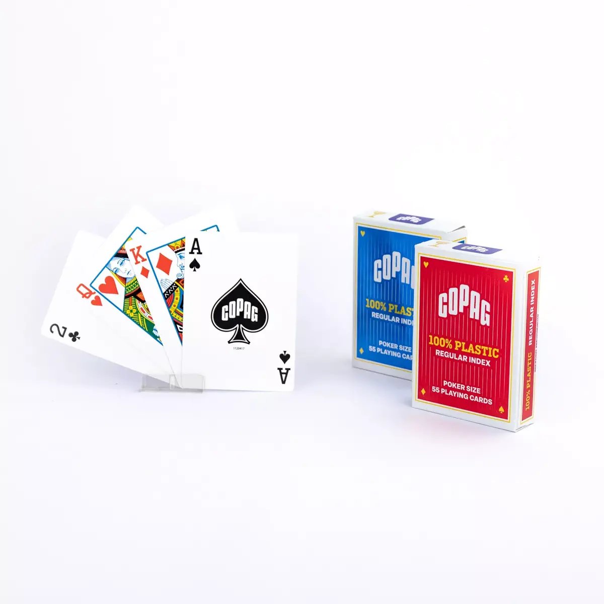 Игральные карты Copag Regular Face 2 Index TBX Red Photo 8
