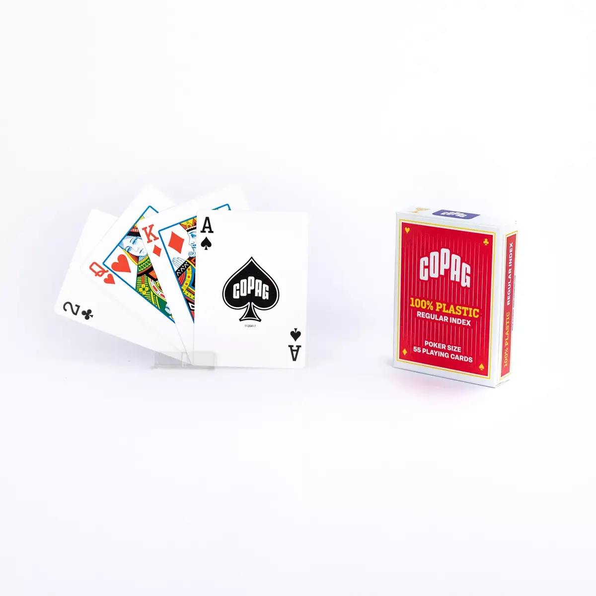 Игральные карты Copag Regular Face 2 Index TBX Red Photo 9