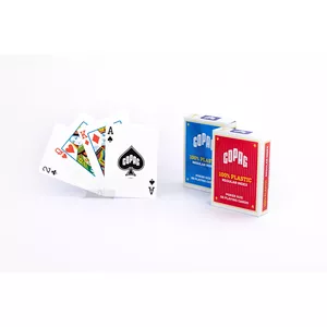 Игральные карты Cartamundi Copag Regular Face, 2 индекса, синие