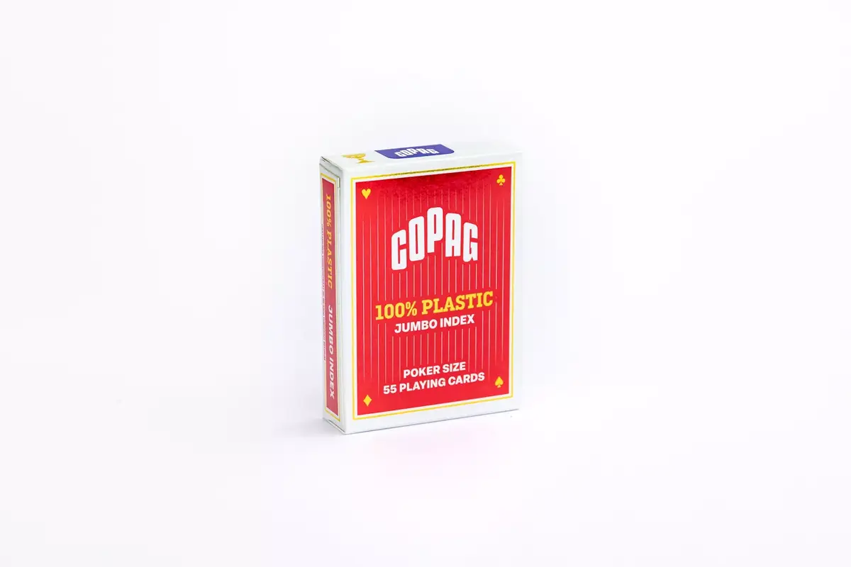 Игральные карты Copag Jumbo Face - 2 Index - TBX Red Photo 3