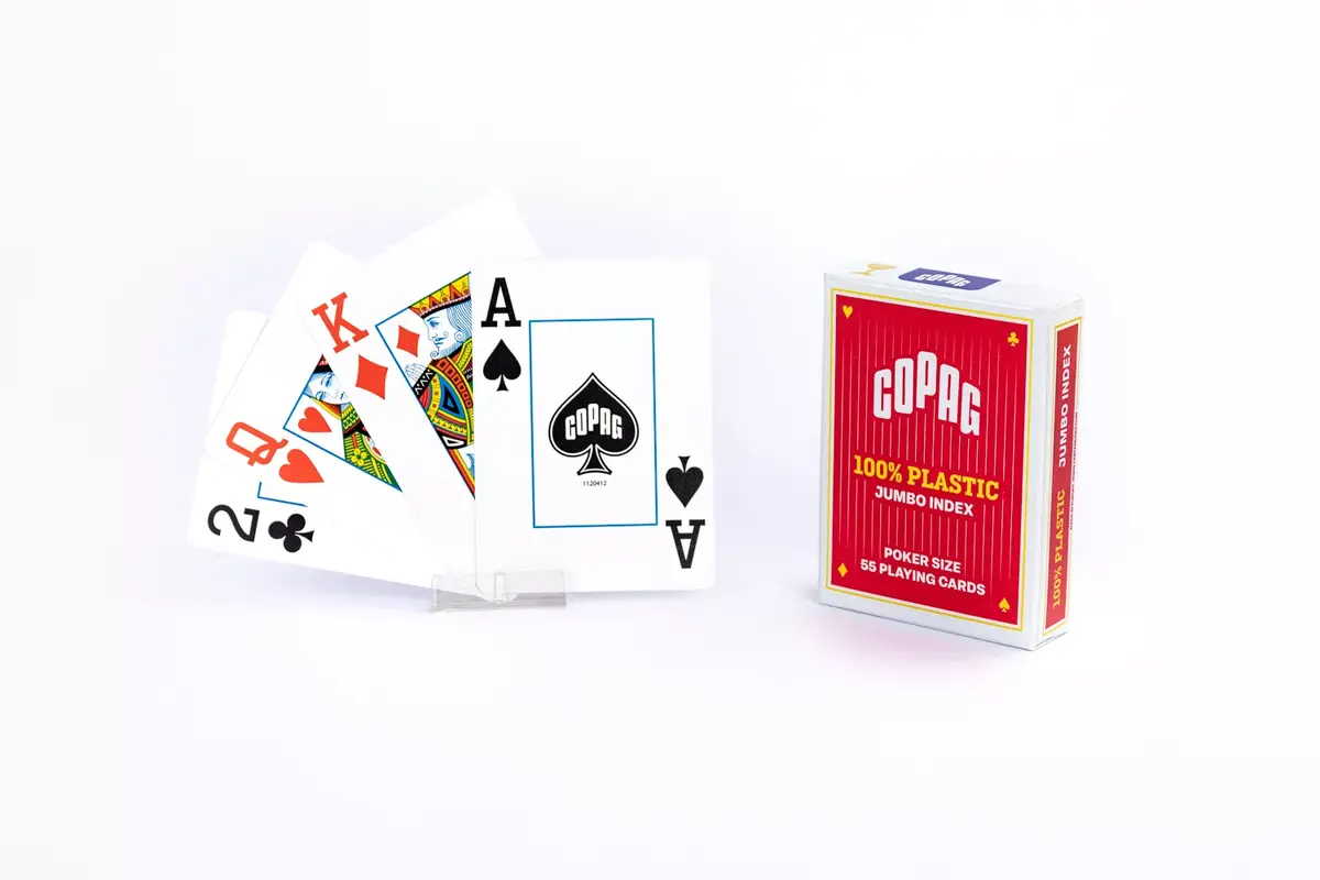 Игральные карты Copag Jumbo Face - 2 Index - TBX Red Photo 6