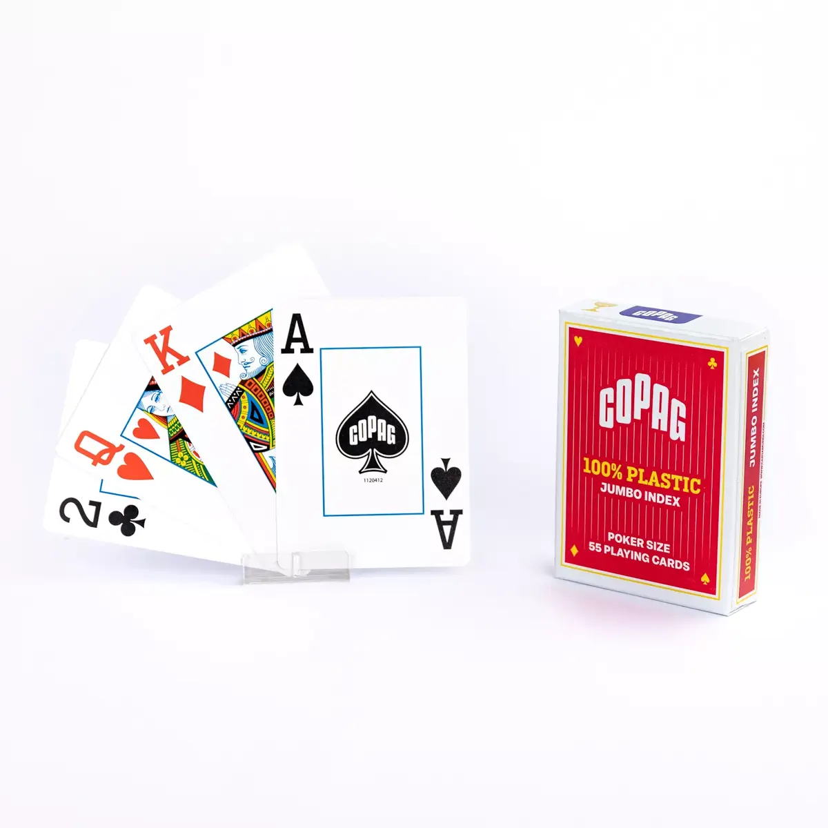 Игральные карты Copag Jumbo Face - 2 Index - TBX Red Photo 13