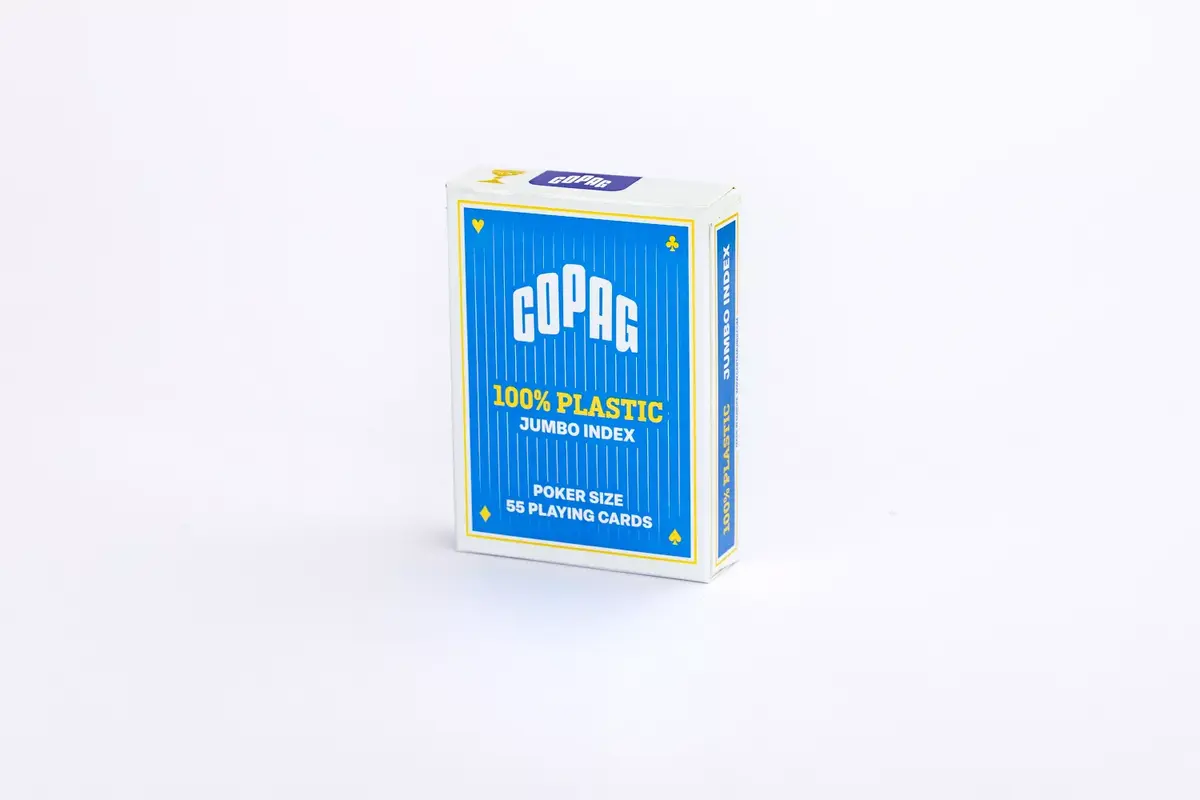 Cartamundi Copag Jumbo Face kāršu komplekts - Zils Photo 4