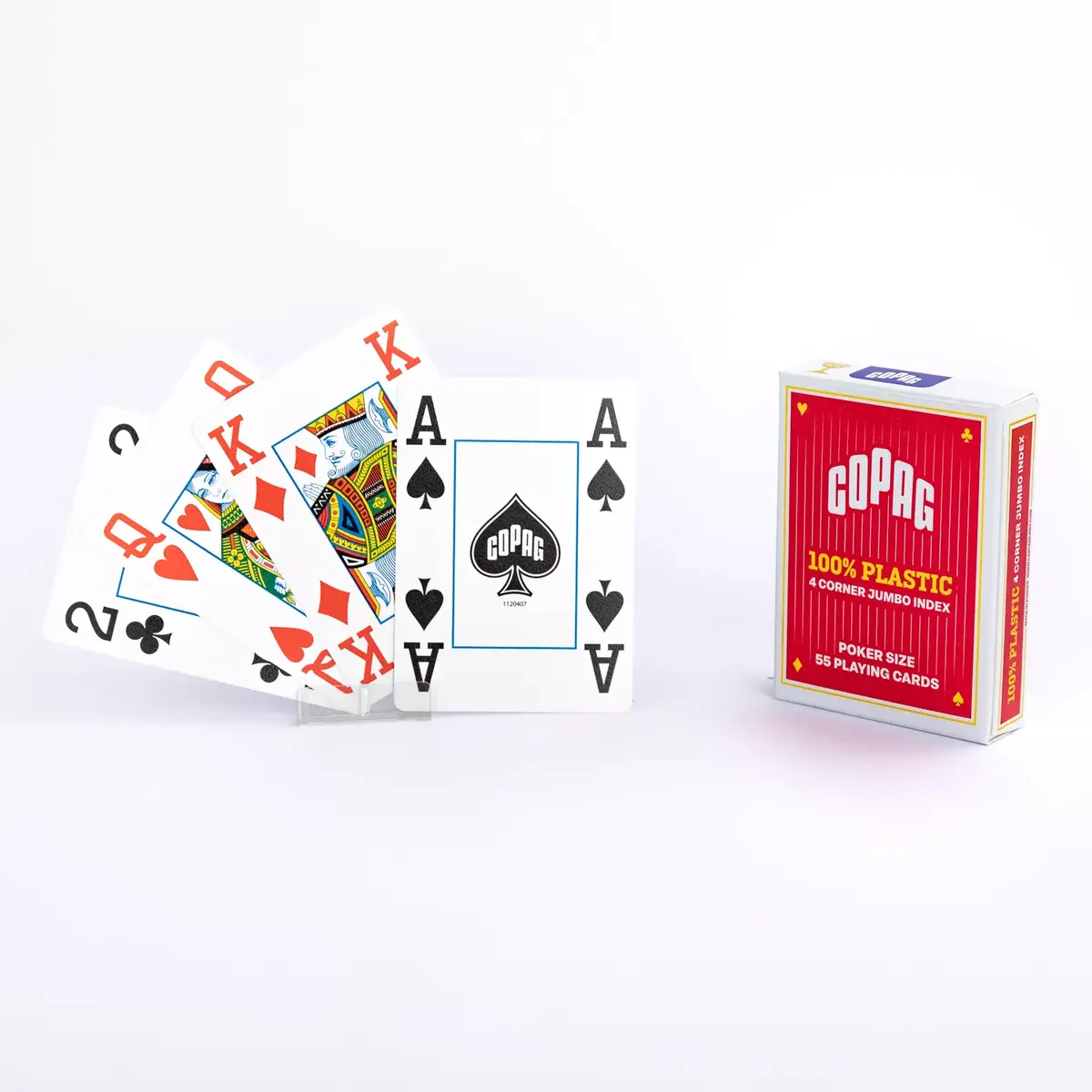 Игровые карты Cartamundi Copag Jumbo Face - Красные Photo 13