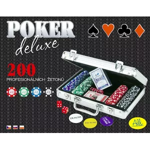 Kāršu spēle Albi ALBI Poker Deluxe 200 — galda pokera komplekts, izlaidums P50
