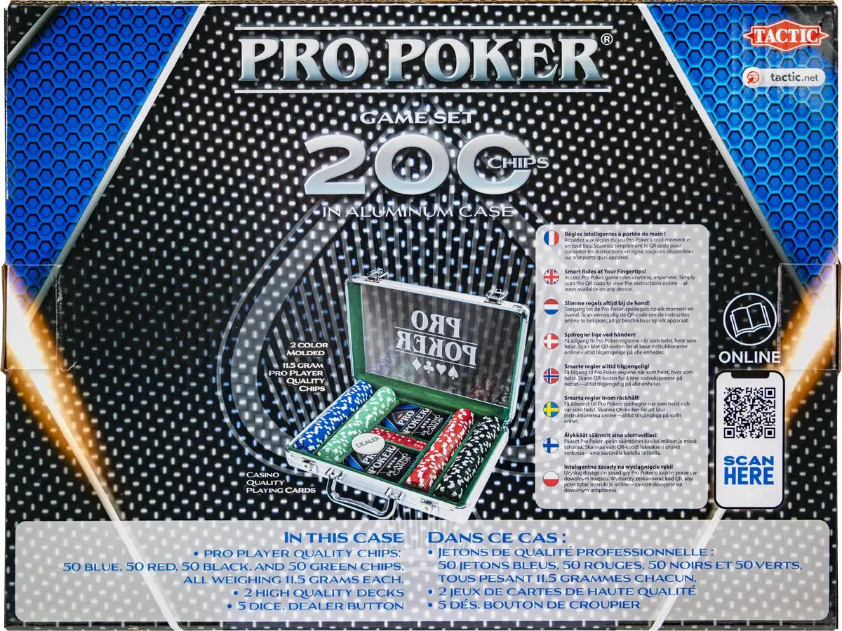 TACTIC Pro Poker Case Poker Set Photo 2