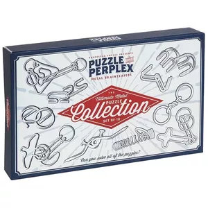 Metal Puzzle Set Brain Games PRP#2041 — 10-piece interlocking metal brain teasers