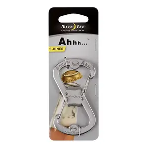 Carabiner clip NITEIZE S-Biner Ahhh — dual-gated stainless steel connector