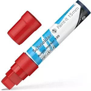 Akrila marķieris Schneider Electric Paint-it 330, 15 mm galu, sarkans