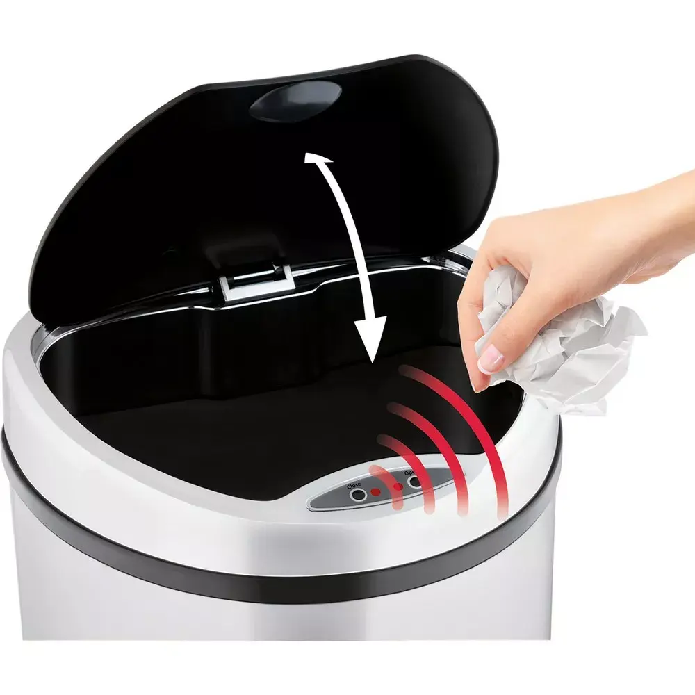 Touchless Stainless Steel Dust Bin LAMART LT8045 Photo 2