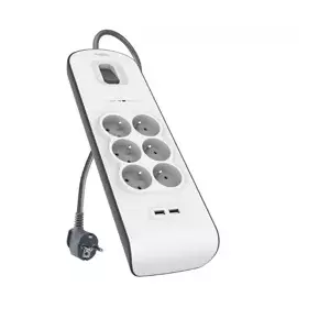 Сетевой фильтр Belkin BSV604ca2m белый 6 розеток 2 м
