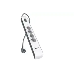 Сетевой фильтр Belkin BSV401CA2M Черный Белый 4 Розетки 2м