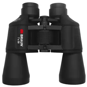 Бинокль Braun 20123 7x50 BK-7 Porro Черный