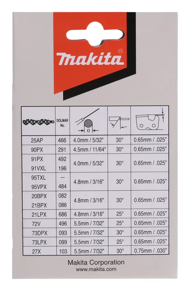 Цепь для пилы Makita 191H02-6 Photo 4