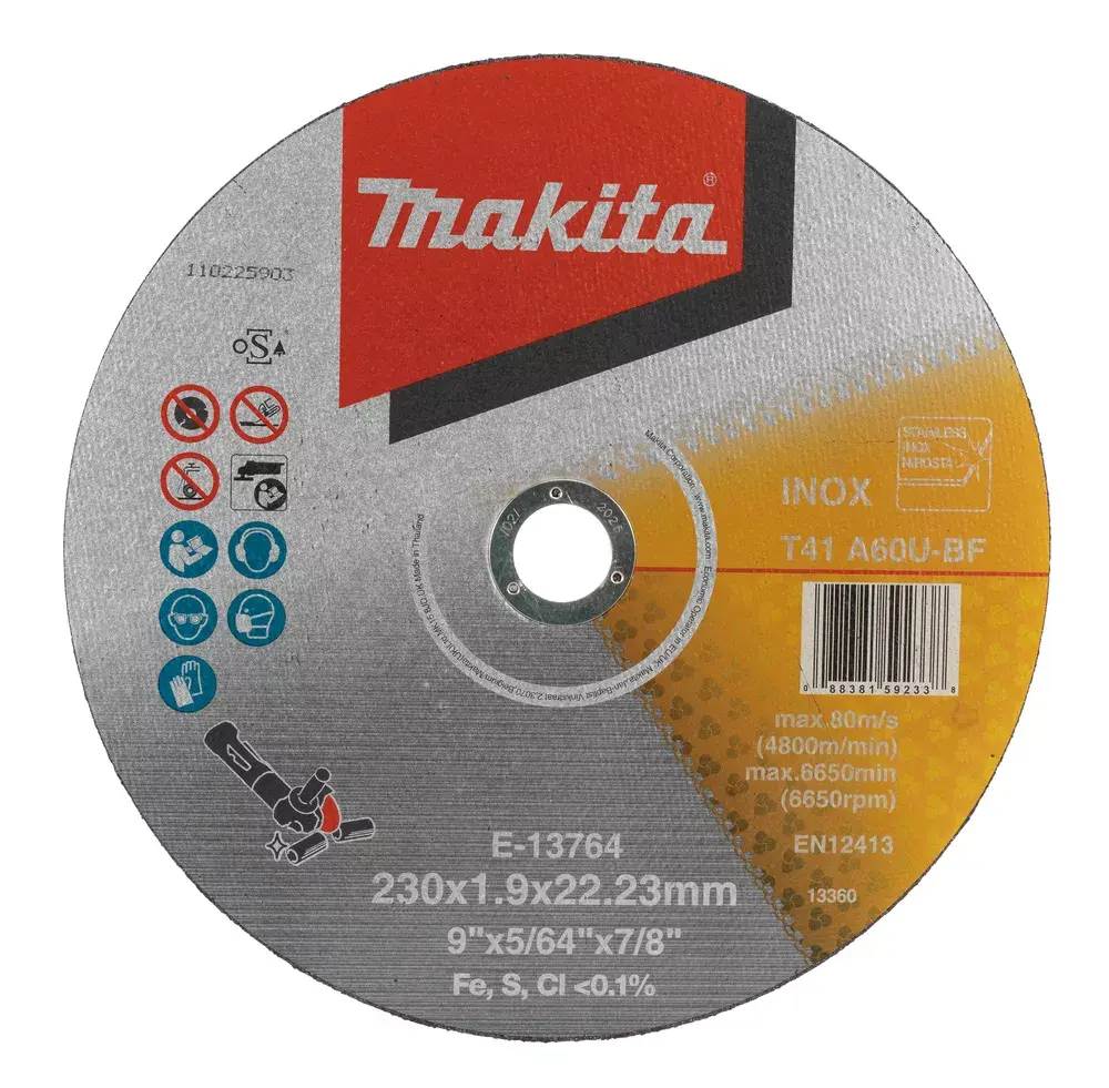 Makita E-13764 leņķa slīpmašīnas piederums griezējdisks