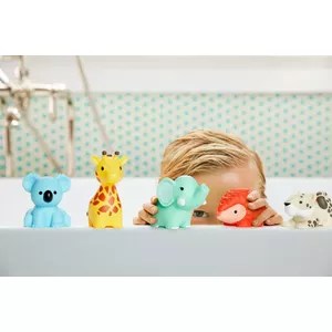 MUNCHKIN Совок с игрушкой для ванны, дикие животные, 9м+, 8шт, 012543
