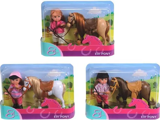Doll with Horse SIMBA EVI Pony Photo 3