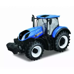 Tractor model Bburago Model New Holland Farm Tractor T7 scale model, die-cast collectible