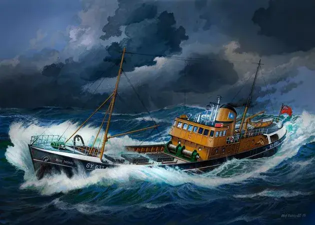 Zvejas kuģa modelis Revell North Sea Trawler Photo 7