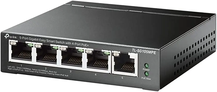 Slēdzis TP-Link TL-SG105MPE 5-portu Gigabit Easy