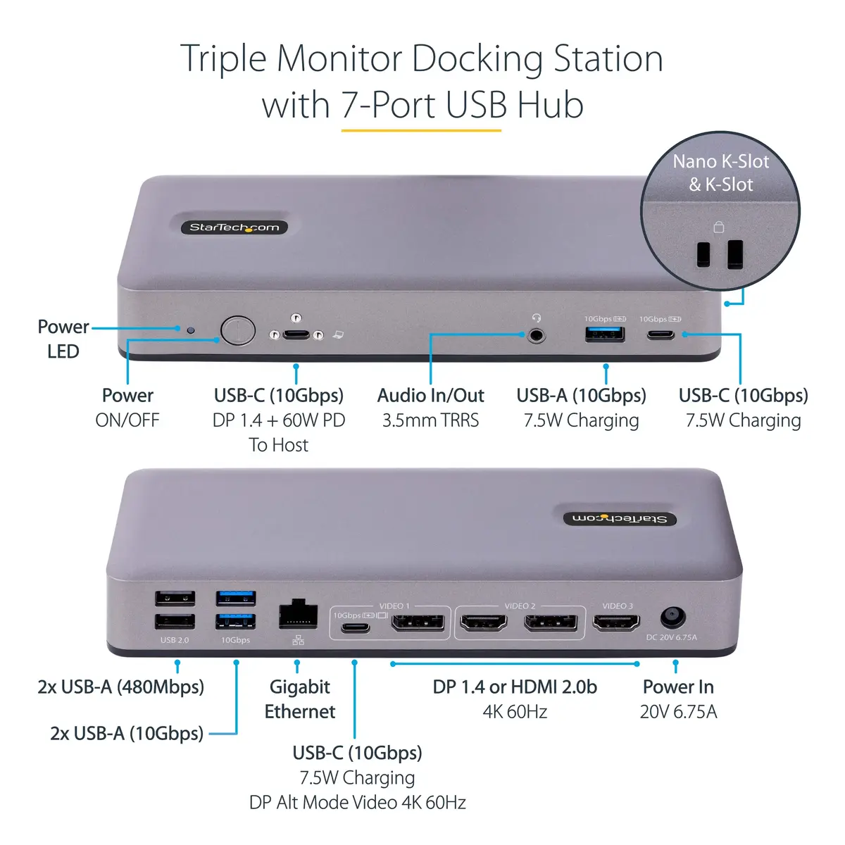 StarTech.com USB-C Docking Station DK31C3MNCRUE Photo 12