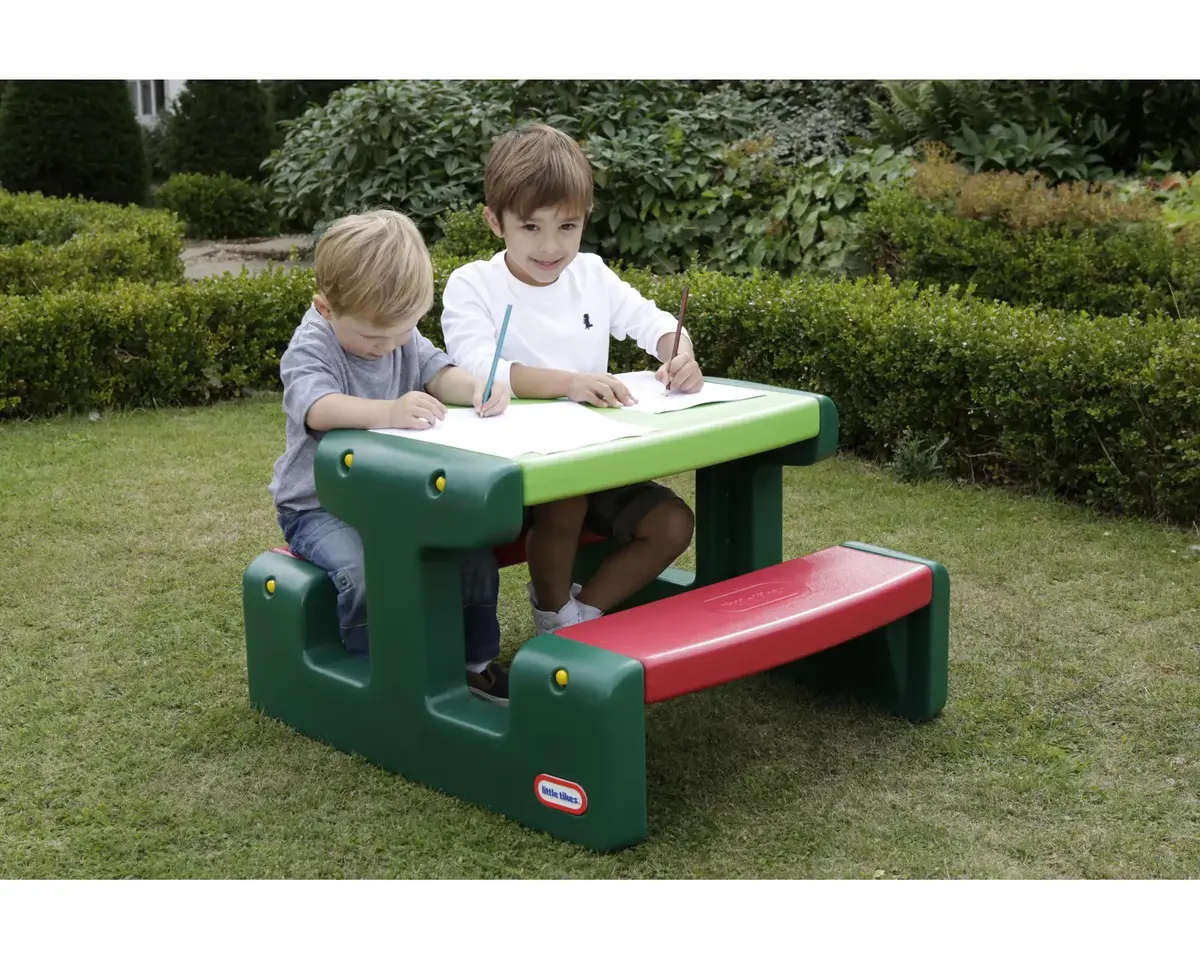 Little Tikes Junior Picnic Table Evergreen — детский пикниковый стол Photo 3
