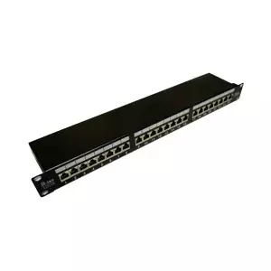 Патч-панель Alantec PK006 1U, 24 порта RJ45, Cat5e, S/UTP, чёрная