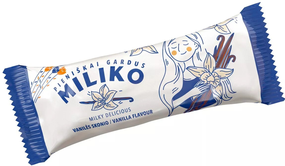 MILIKO Glazēts sieriņš Vaniļas garšā 35g