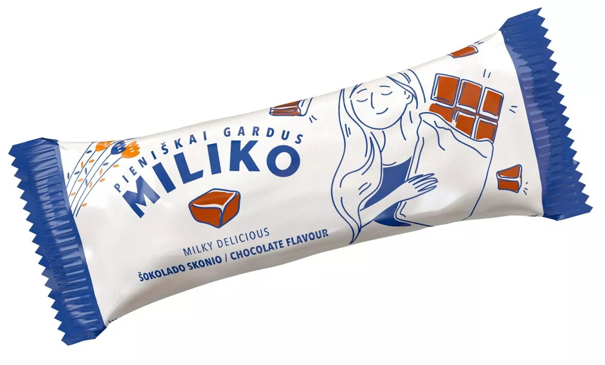 Glazēts sieriņš MILIKO ar šokolādes garšu