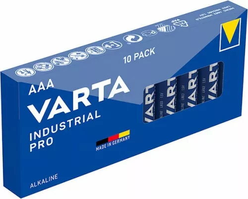 Baterijas Varta Industrial AAA MN2400, iepakojums