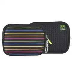 Pencil case Pixelbags PIPISTRELLO Black sachet — compact stationery pouch for pens and small accessories