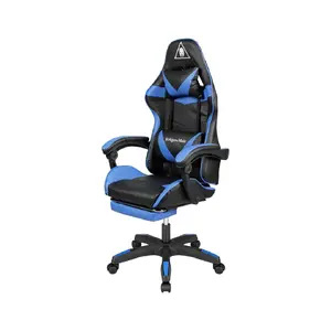 Gaming chair Kruger & Matz Warrior GX-150 — black/blue, ergonomic gaming seat
