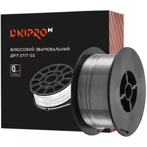 Metināšanas stieple DNIPRO-M E71T-GS 0,8 mm 1 kg spole, kodolenēta gāzu aizsargmetināšanai