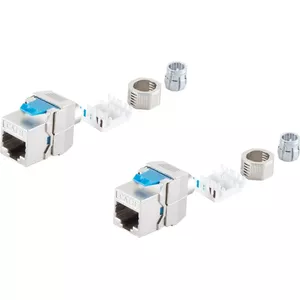 Keystone savienotājs ShiverPeaks BS08-45005-2 Cat 8.1 metāla, aizsargāts RJ45 modulis