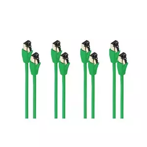 Сетевой кабель ShiverPeaks BS08-41013-4 Cat8.1 0.5м Зелёный F/FTP