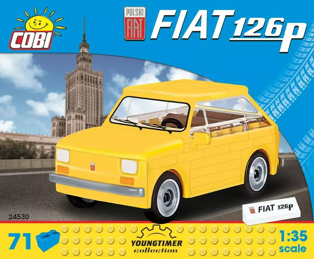 Cobi Fiat 126p 1:35 scale model kit Photo 3