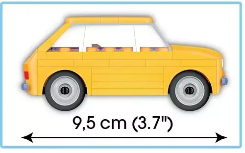 Cobi Fiat 126p 1:35 scale model kit Photo 7
