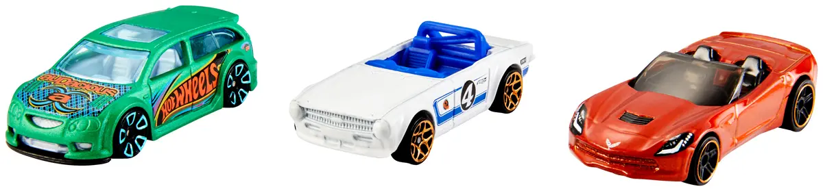 Hot Wheels 1:64 mēroga rotaļu mašīnu 3 gab. komplekts Photo 2
