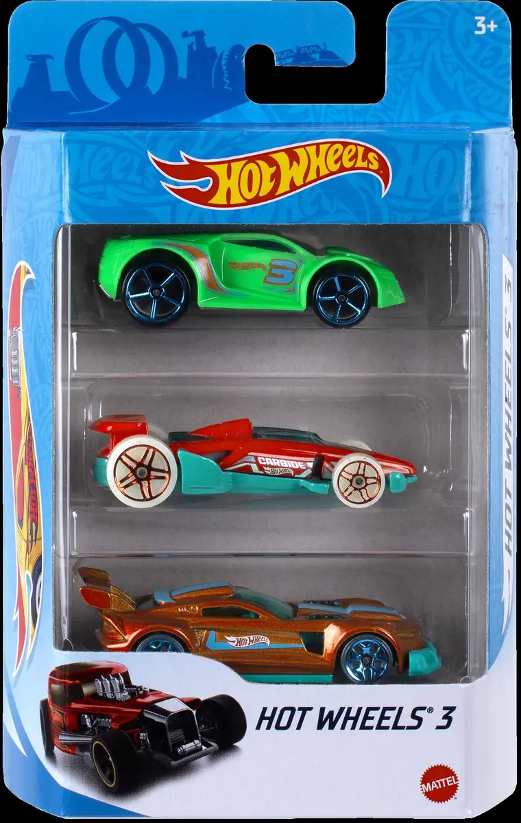 Hot Wheels 1:64 mēroga rotaļu mašīnu 3 gab. komplekts Photo 3